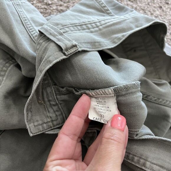 Polo Ralph Lauren Men's Cargo Shorts Size 33 Grey Solid Flat Front - Picture 5 of 9